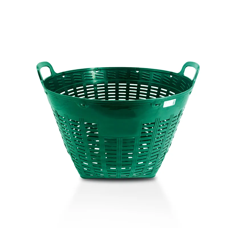 YA OUTDOOR BASKET No.2 702C GREEN PP PLASTIC OVAL